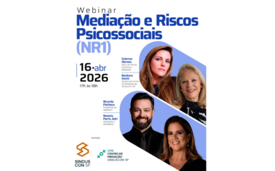 ABRESST reforça protagonismo na agenda da NR-1 com participação de seu presidente em webinar sobre mediação e riscos psicossociais no SindusCon-SP